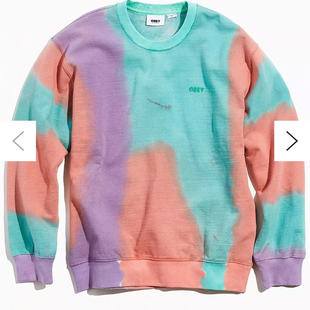 Obey crewneck tie dye